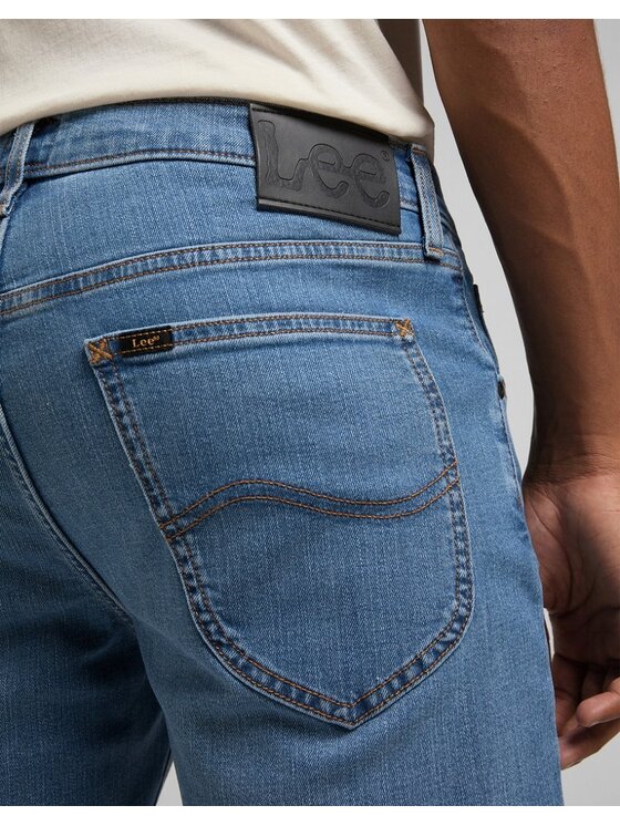 Lee Lee Jeansy DAREN ZIP FLY Niebieski Straight Fit