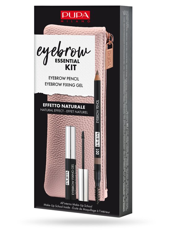 PUPA Milano PUPA Milano Eyebrow Essential Kit Zestaw do makijażu 001 Blonde