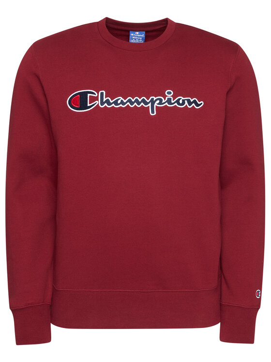 Champion Champion Mikina Script Logo 214720 Bordová Regular Fit