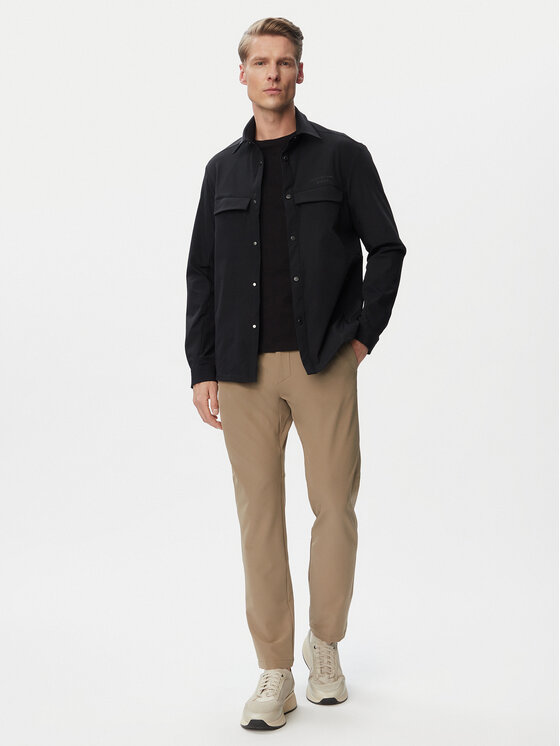 BOSS BOSS Marškinių švarkas 50560403 Juoda Regular Fit