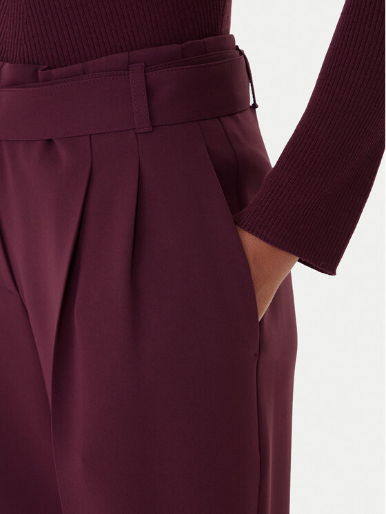 BOSS BOSS Bavlnené nohavice Tapiah 50490037 Fialová Regular Fit