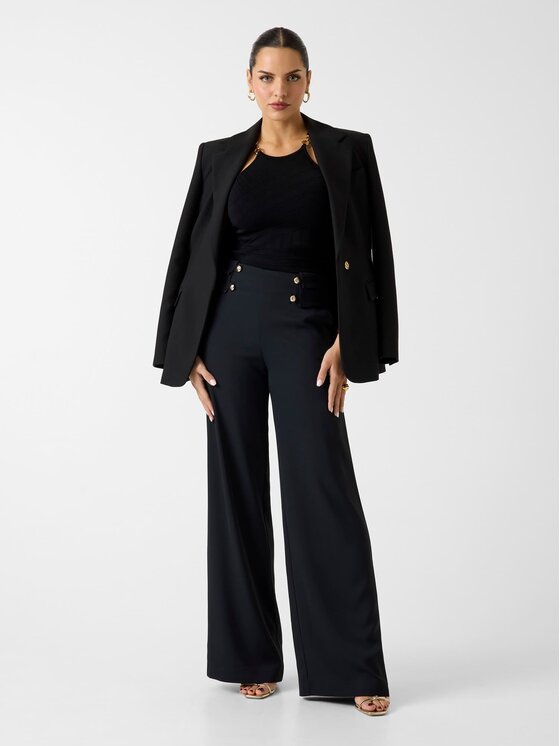 Guess Guess Kalhoty z materiálu 183517 Černá Slim Fit