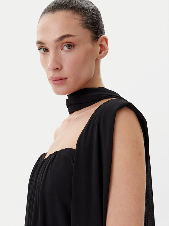 Eleh Eleh Sukienka wieczorowa ESS250187 Czarny Regular Fit