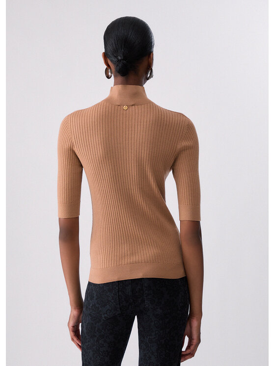 Liu Jo Liu Jo Sweter WF6101MA77Q81020 Beżowy Regular Fit