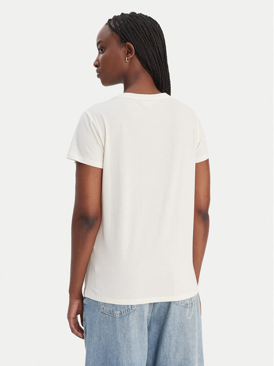 Liu Jo Sport Liu Jo Sport Tricou TA6056 JS923 Écru Regular Fit