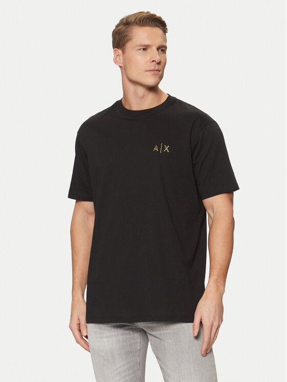 Armani Exchange T-shirt XM000327 AF10364 UC001 Nero Regular Fit, taglia : S