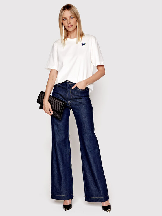 Silvian Heach Silvian Heach T-Shirt Kaisa PGP22373TS Bílá Oversize