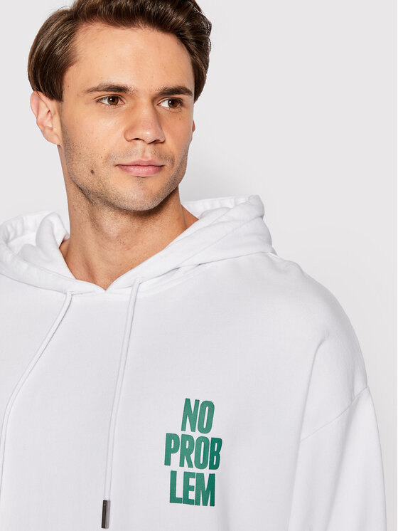 Young Poets Society Young Poets Society Mikina No Problem Joris 107071 Biela Regular Fit