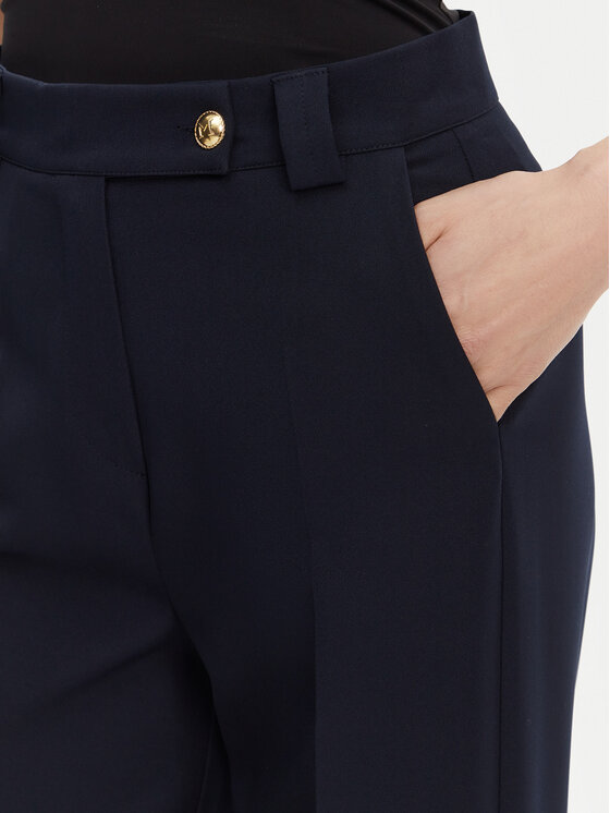 Maryley Maryley Текстилни панталони 25EB537/M26/43BL Тъмносин Regular Fit