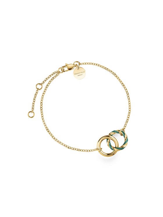 Rosefield Rosefield Bransoletka Emerald Duo Bracelet Złoty