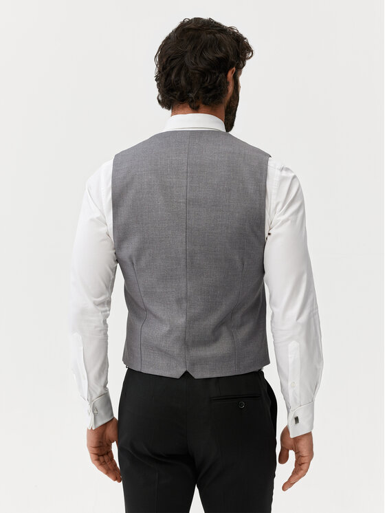 Evenemen Evenemen Kamizelka garniturowa Boston Szary Slim Fit