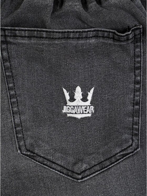 Jigga Wear Jigga Wear Joggery DZOGER DZINS KORONA 102205 Szary Regular Fit