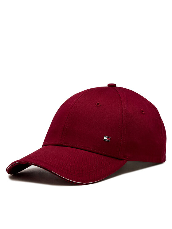 Șapcă Tommy Hilfiger Th Corporate Cotton 6 Panel Cap AM0AM12035 Roșu
