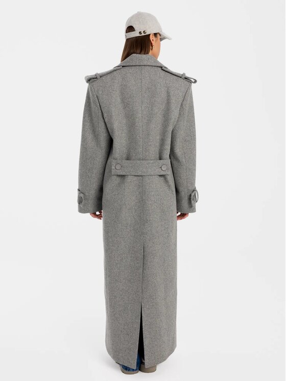 MANDRAGORA MANDRAGORA Cappotto di lana Marove Grigio Slim Fit