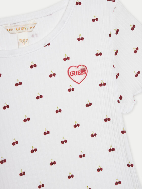 Guess Guess T-Shirt K5GI19 KCSQ4 Czerwony Regular Fit