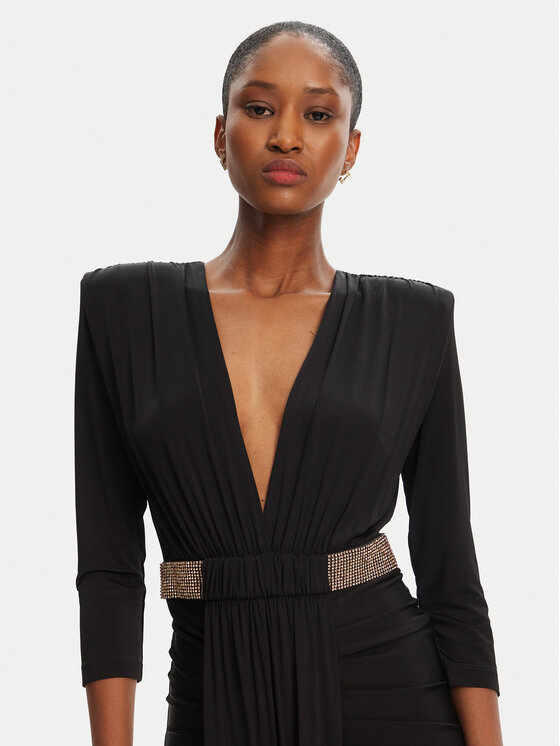 Babylon Babylon Večernja haljina S00862 Crna Regular Fit