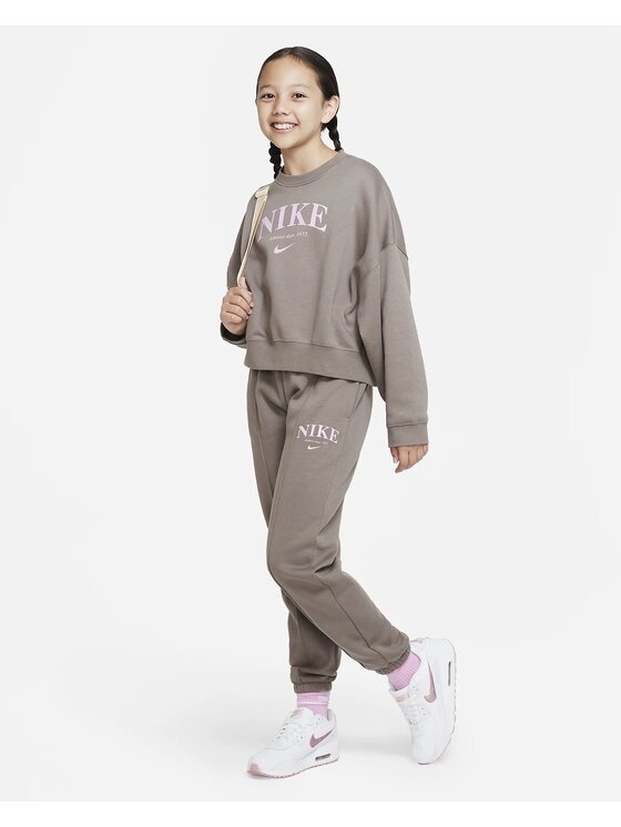 Nike Nike Spodnie dresowe Club Fleece Brązowy Regular Fit