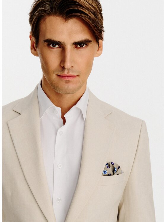Pako Lorente Pako Lorente Marynarka P26SF-3G-023 Beżowy Slim Fit