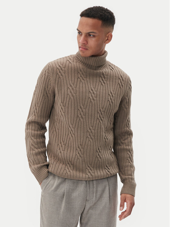 Matinique Matinique Rolák Roll 30207484 Hnedá Regular Fit