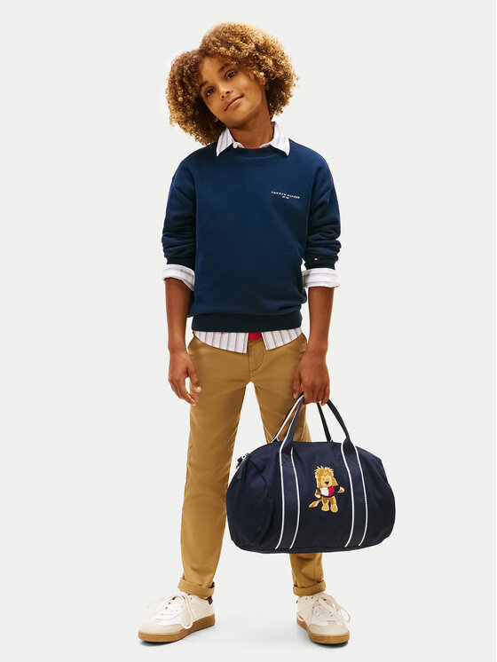 Tommy Hilfiger Tommy Hilfiger Bluza Mini Corp KS0KS00665 M Granatowy Regular Fit
