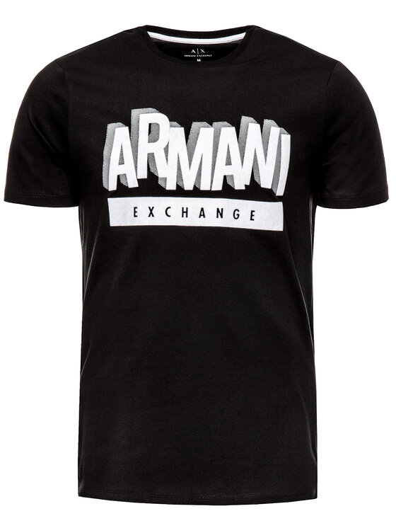 Armani Exchange Armani Exchange T-Shirt 6GZTEA ZJN7Z 1200 Černá Regular Fit