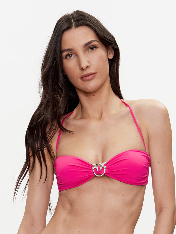 Maillot de bain Bikini Fille Ouessant Smock Rayure Rose - L'orangerie