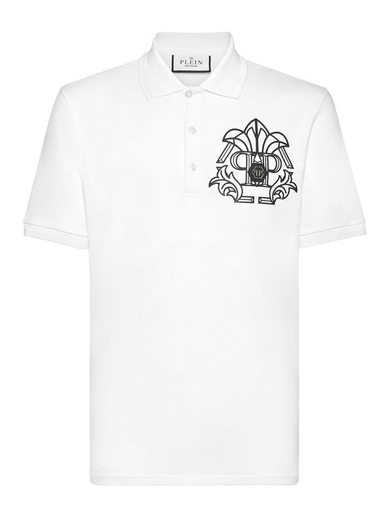 PHILIPP PLEIN PHILIPP PLEIN Polo 14767 Bianco Slim Fit