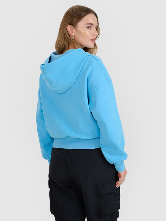 4F 4F Bluza MIDSHOP TEXTILE Niebieski Oversize