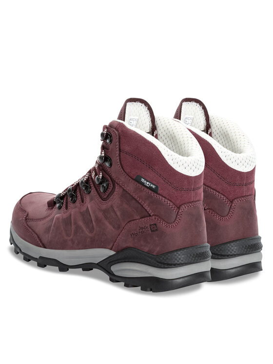Jack Wolfskin Jack Wolfskin Bakancs Refugio Prime Texapore Mid W 4059701 Bordó