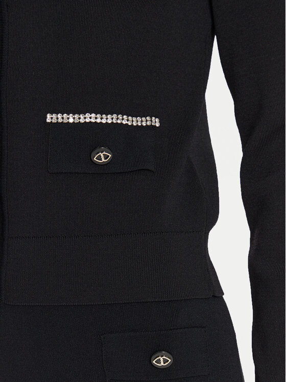 Motivi Motivi Cardigan M4566100874N Nero Regular Fit