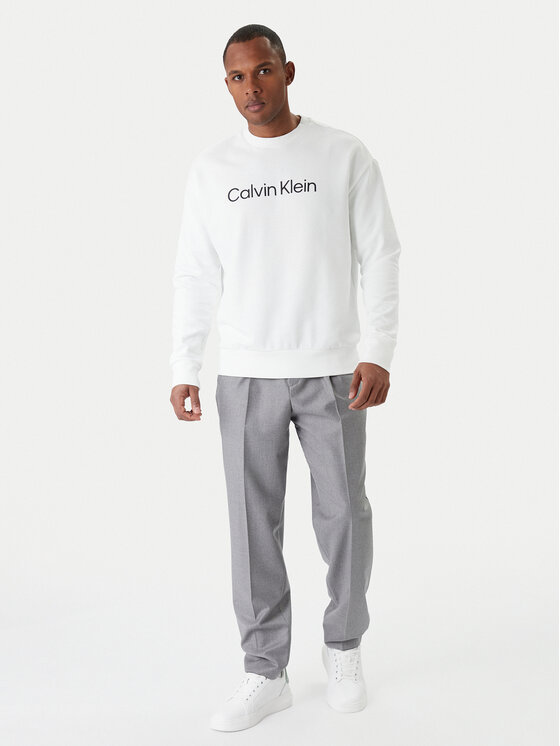Calvin Klein Calvin Klein Pluus Hero Logo K10K112956 Valge Comfort Fit