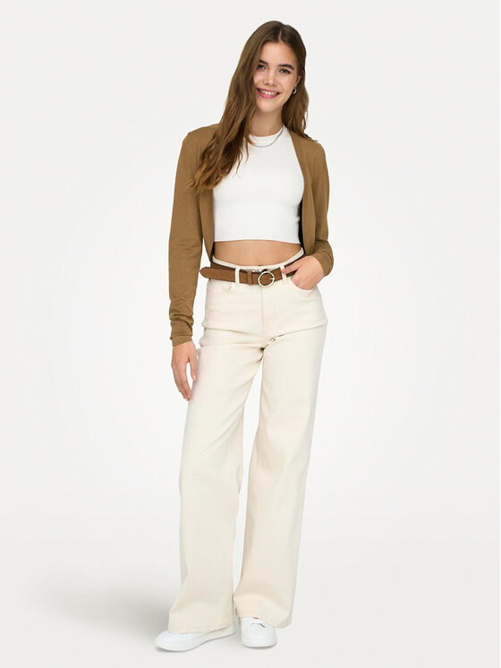 JDY JDY Kardigan Basica 15325076 Brązowy Regular Fit