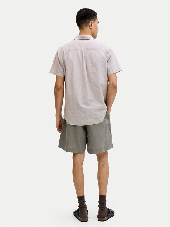 Jack & Jones Jack & Jones Šortky z materiálu Lawrence 12253134 Tmavě zelená Wide Leg