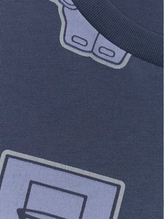 4F 4F T-Shirt CAMPUS VIBES Granatowy Regular Fit