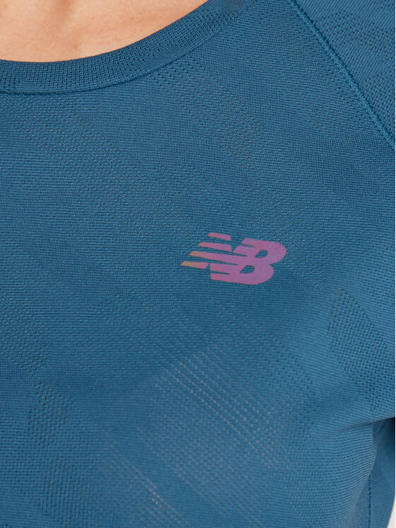 New Balance New Balance Tehniline särk Q Speed WT23281 Sinine Athletic Fit