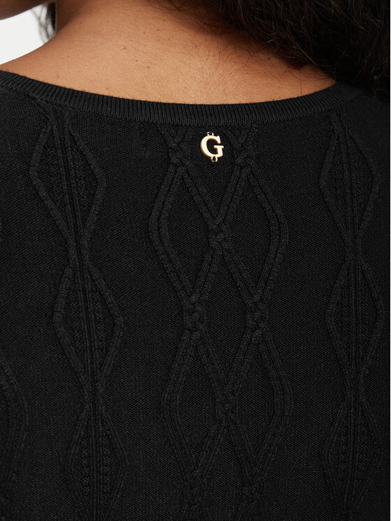 Guess Guess Трикотажна сукня W6BK62 Z1567 Чорний Regular Fit
