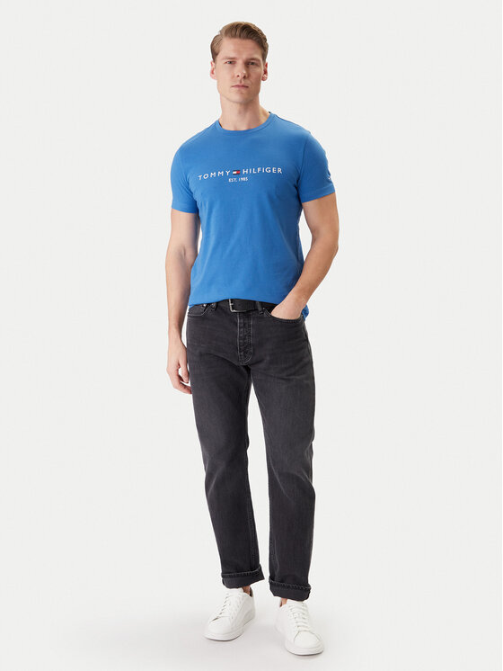 Tommy Hilfiger Tommy Hilfiger T-Shirt MW0MW11797 Blau Slim Fit
