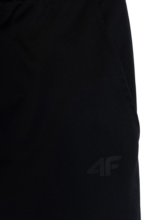 4F 4F Spodnie materiałowe CITY FORM Czarny Loose Fit