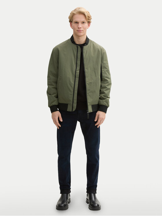 Tom Tailor Denim Tom Tailor Denim Μπόμπερ μπουφάν 1043828 Πράσινο Regular Fit