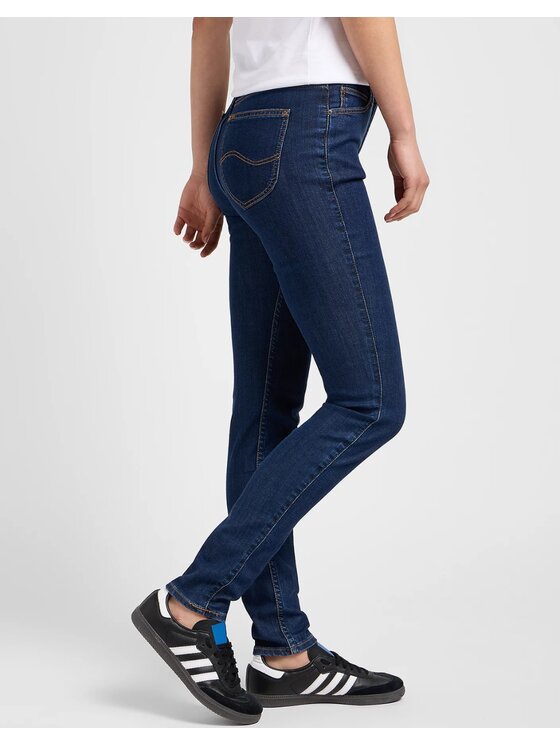 Lee Lee Jeansy Scarlett High Niebieski Skinny Fit