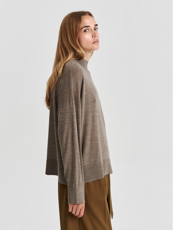 TATUUM TATUUM Sweter AMI Brązowy Classic Fit