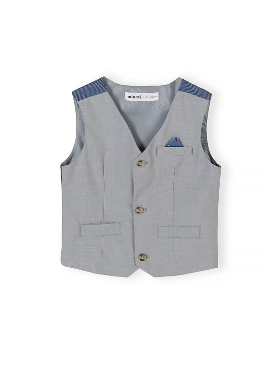 minoti minoti Komplet dziecięcy 33FORMAL201 Szary Regular Fit
