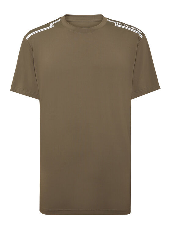 Plein Sport Plein Sport T-Shirt 10215 Zielony Regular Fit