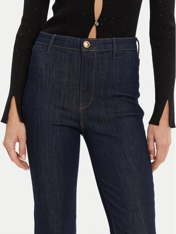 Guess Guess Jeans hlače W5GA1Q D5B43 Mornarsko modra Regular Fit