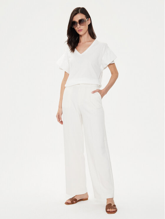 Sisley Sisley Тишърт 3AIRL400M Бял Regular Fit