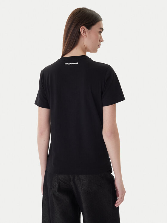 KARL LAGERFELD KARL LAGERFELD T-Shirt A1W17126 Schwarz Regular Fit