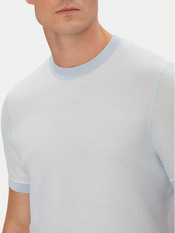 BOSS BOSS T-Shirt Jianfranco 50537642 Błękitny Regular Fit