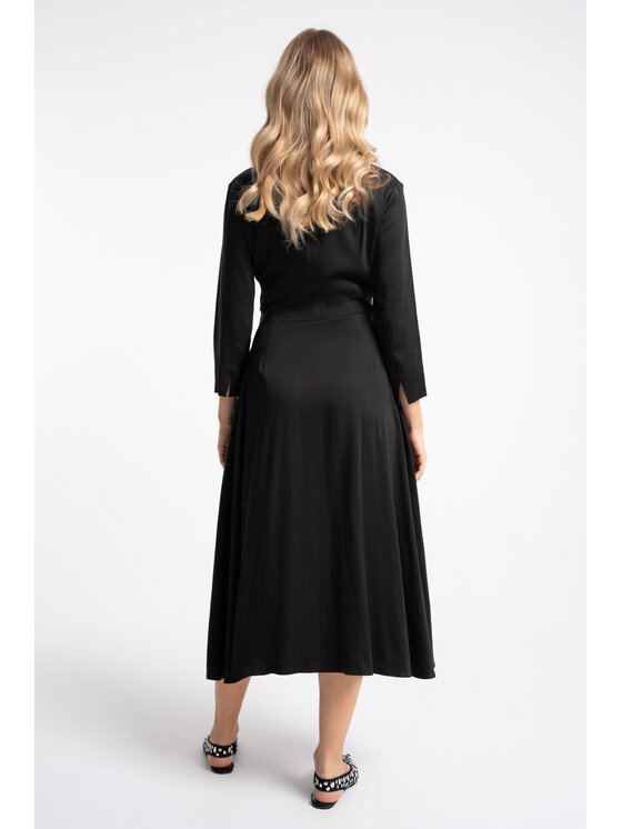 CLICK CLICK Φόρεμα καθημερινό 60-6035 Μαύρο Regular Fit
