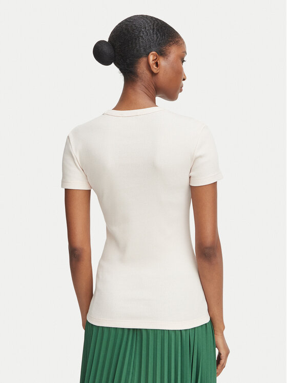Lacoste Lacoste T-särk TF5538 Heleроosa Slim Fit