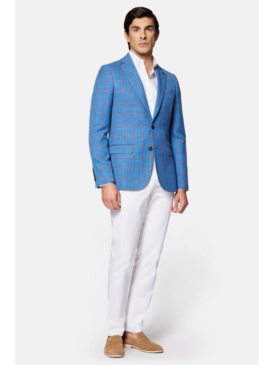 Lancerto Lancerto Marynarka Lubbock MA073124000005 Niebieski Slim Fit